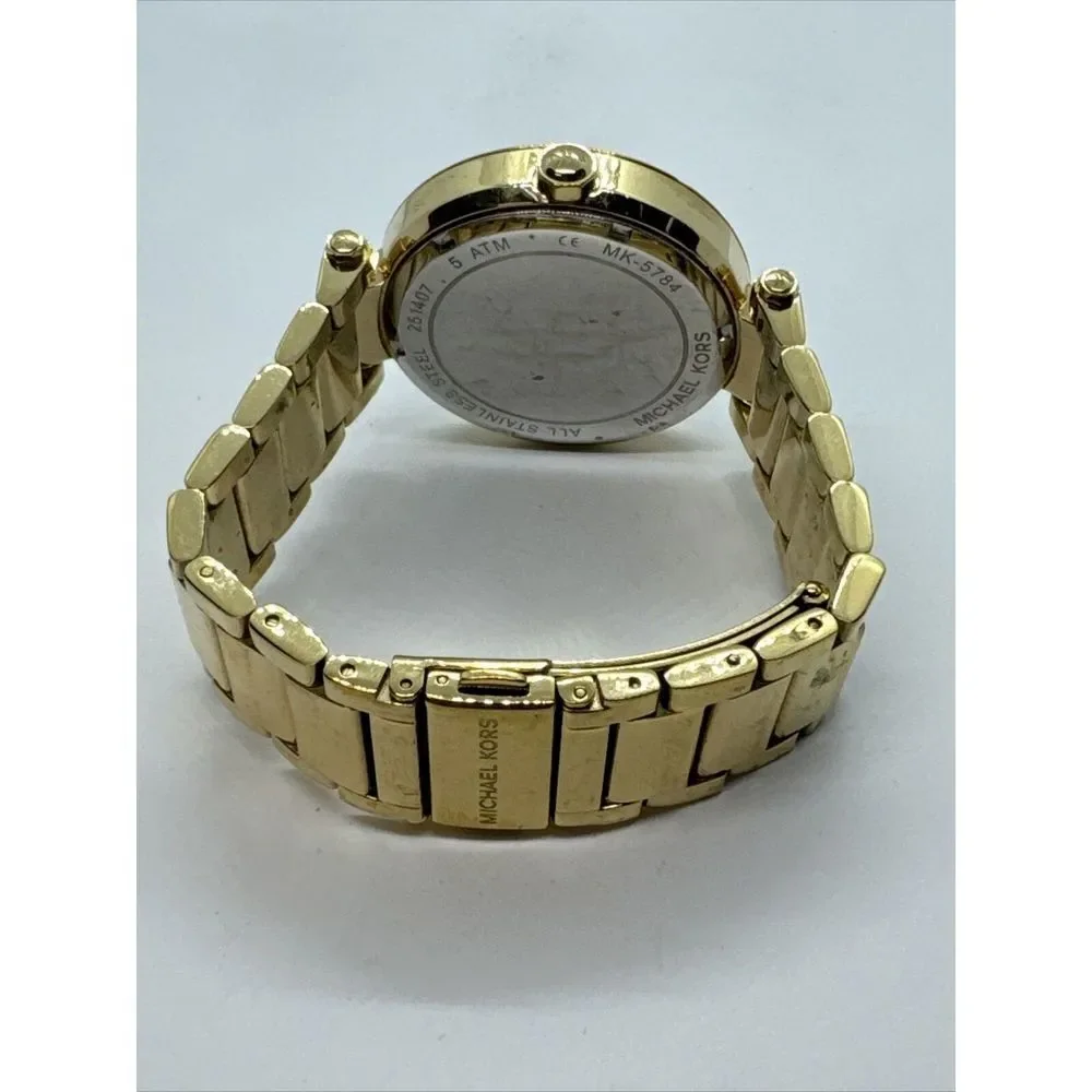 Michael Kors Parker MK5784 Women's Gold Stainless Steel Analog Dial Watch JNA375
